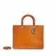 DIOR. AN ORANGE PYTHON LARGE LADY DIOR WITH GOLD HARDWARE - фото 1