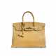 HERMÈS. A MATTE PAILLE ALLIGATOR BIRKIN 35 WITH PALLADIUM HARDWARE - фото 1