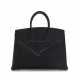 HERMÈS. A LIMITED EDITION BLACK EVERCALF LEATHER SHADOW BIRKIN 35 WITH PALLADIUM HARDWARE - фото 1