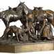 Binding the wolf: a bronze figural group, cast by Woerffel, after the model by Nikolai Lieberich (1828-1883), 1884 - Foto 1