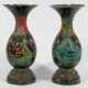 Cloisonné-Vase mit "Hundert Hirsche"-Dekor - photo 1