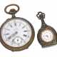 Taschenuhr/Anhängeuhr: 2 ungewöhnliche Taschenuhren/Anhängeruhren aus der Zeit um 1900 - фото 1