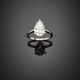 Pear shape ct. 3.04 diamond white gold ring - Foto 1