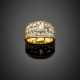 Bi-coloured gold diamond and diamond pavé ring - Foto 1