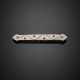 Ruby and diamond white gold bar brooch - Foto 1