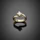 Round ct. 0.35 circa diamond white gold ring - фото 1