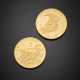 Two 22K gold Republic of San Marino coins for five ecu with legal tender - фото 1