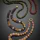 Lot comprising four partly carved hardstone and pearl necklaces with yellow gold clasps and spacers - фото 1