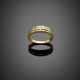Bi-coloured gold diamond ring - фото 1
