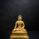 Seltene Bronze des Buddha Shakyamuni mit Inschrift - photo 1