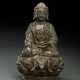 Bronze des Buddha Shakyamuni auf einem Lotos - Foto 1