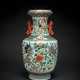 Große Vase aus Porzellan mit Drachen-Phönix-Dekor - photo 1