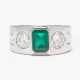 Smaragd-Brillant-Ring - Foto 1
