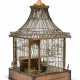 A BIRD'S-EYE MAPLE, INDIAN ROSEWOOD, FRUITWOOD, PARCEL-GILT AND WIRE BIRDCAGE - photo 1
