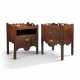 TWO GEORGE III MAHOGANY BEDSIDE COMMODES - Foto 1