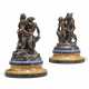 A PAIR OF FRENCH PATINATED-BRONZE FIGURAL GROUPS REPRESENTING SATYRS AND BACCHANTES - фото 1