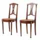 Paar Stühle mit Bronzebeschlägen Ende 19. Jahrhundert - Foto 1