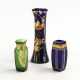 3 Jugendstil-Vasen mit Goldmalerei - photo 1