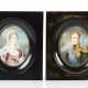 Paar Miniaturen: Wohl französischer Marschall und seine Frau - photo 1