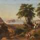 LA VOLPE, Alessandro (1820 Lucera - 1987 Rom). Undeutlich signiert: Italienische Landschaft mit Staffage. - Foto 1