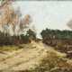 Französischer Impressionist: Weite Landschaft mit Wald und Heide. - photo 1