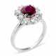 NO RESERVE ~ RUBY AND DIAMOND RING - фото 1