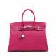 Hermes. A LIMITED EDITION ROSE TYRIEN EPSOM LEATHER CANDY COLLECTION BIRKIN 35 WITH PALLADIUM HARDWARE - photo 1