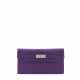 Hermes. A PARME CHÈVRE LEATHER KELLY WALLET WITH PALLADIUM HARDWARE - фото 1
