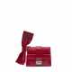 Valentino. A SHINY RED ALLIGATOR CLUTCH WITH BOW WITH PALLADIUM HARDWARE - photo 1