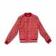 Louis Vuitton. A RED & WHITE MONOGRAM LEATHER BOMBER JACKET BY SUPREME - photo 1