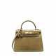 Hermes. A SHINY VERT JASMINE ALLIGATOR SELLIER KELLY 28 WITH GOLD HARDWARE - фото 1