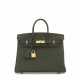 A VERT MAQUIS TOGO LEATHER BIRKIN 25 WITH GOLD HARDWARE - фото 1