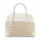 Hermes. A WHITE SWIFT LEATHER & TOILE CANVAS BOLIDE 31 WITH PALLADIUM HARDWARE - Foto 1