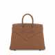 Hermes. A LIMITED EDITION GOLD EVERCALF LEATHER SHADOW BIRKIN 25 - photo 1