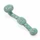 A TURQUOISE-GLAZED RETICULATED RUYI SCEPTER - фото 1
