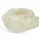 A WHITE JADE LOTUS-FORM BRUSH WASHER - фото 1
