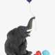 Elefantenbaby aus Obsidian mit wechselbaren Luftballons, Deutschland, Idar-Oberstein 2019 Edelsteingraveurmeister Matthias Fickinger - фото 1