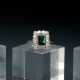 Smaragd-Diamant-Entourage-Ring - Foto 1