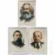 Drei Plakate der "Väter der Revolution", Marx, Engels und Lenin, 1980er Jahre - Foto 1