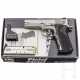 Smith & Wesson Modell 4006, "Third Generation Compact & Full-Size .40 S&W", Stainless, im Karton - Foto 1