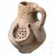 Seltenes Keramikgefäß mit Siebausguss, östlicher Mittelmeerraum, 1. Jahrtausend vor Christus - photo 1