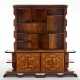 Francesco Ferrario. Large Novecento bookcase veneered in different woods and briar - photo 1