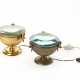 Lot of two brass and crystal table lamps - фото 1