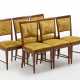 Paolo Buffa. Lot of six chairs with curl-shaped upper crosspiece of the back, front legs with front thread - фото 1