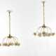 Seguso Vetri d'Arte. * Pair of small ten-light chandeliers with flower-shaped bulb holders - Foto 1