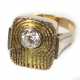 Brillant Ring 1 Carat - Gelbgold/WG 585 - photo 1
