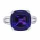 AMETHYST AND DIAMOND RING - Foto 1