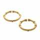 NO RESERVE - PAIR OF LALAOUNIS GOLD BANGLES - photo 1