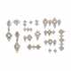 NO RESERVE - GROUP OF PLATINUM, GOLD AND DIAMOND JEWELLERY FITTINGS - фото 1