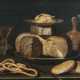 Stilleben mit Käse, Krug, Brezeln, Brot und Wein. Clara Peeters - Foto 1